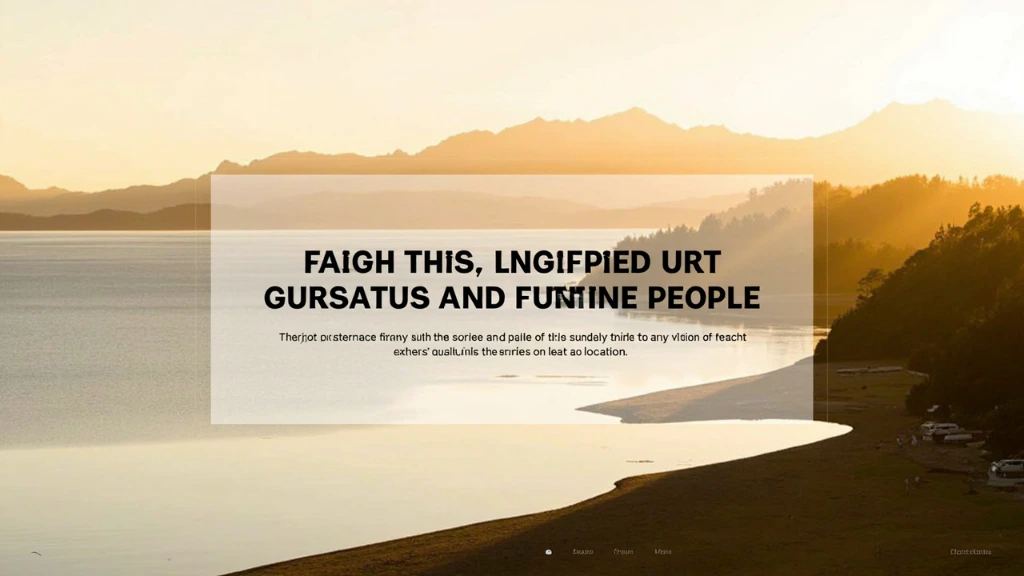 Golden hour view across Lake Taupō toward distant mountains